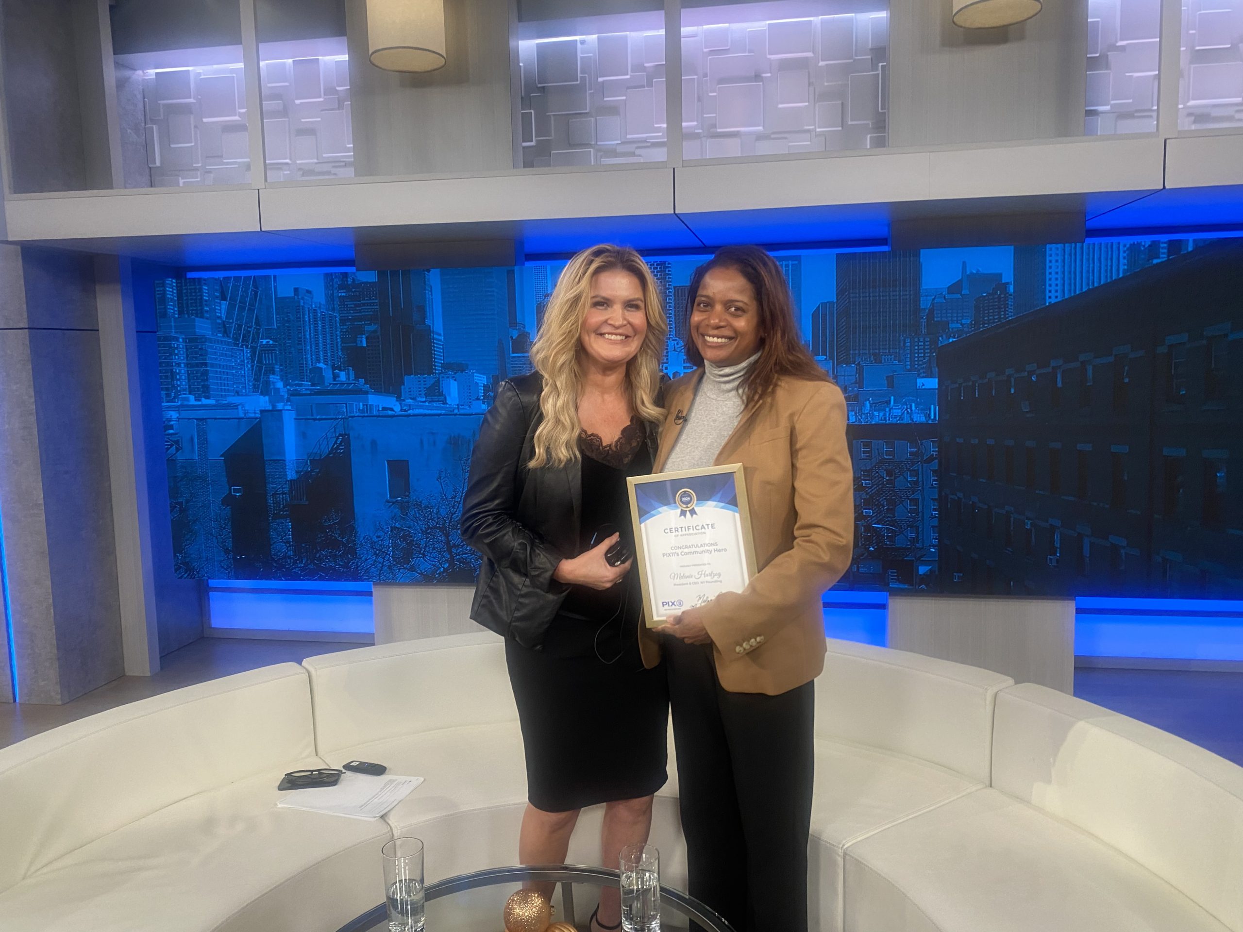 Pix 11: Monica Morales Honors Melanie Hartzog - The New York Foundling